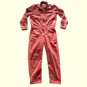 Lucky Brand mechanic/ broiler zip front jumpsuit
